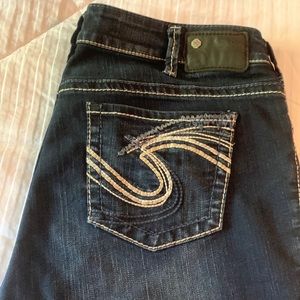 Silver jean Bermuda shorts size 16